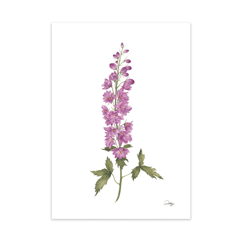 "Purple Passion" Larkspur Print