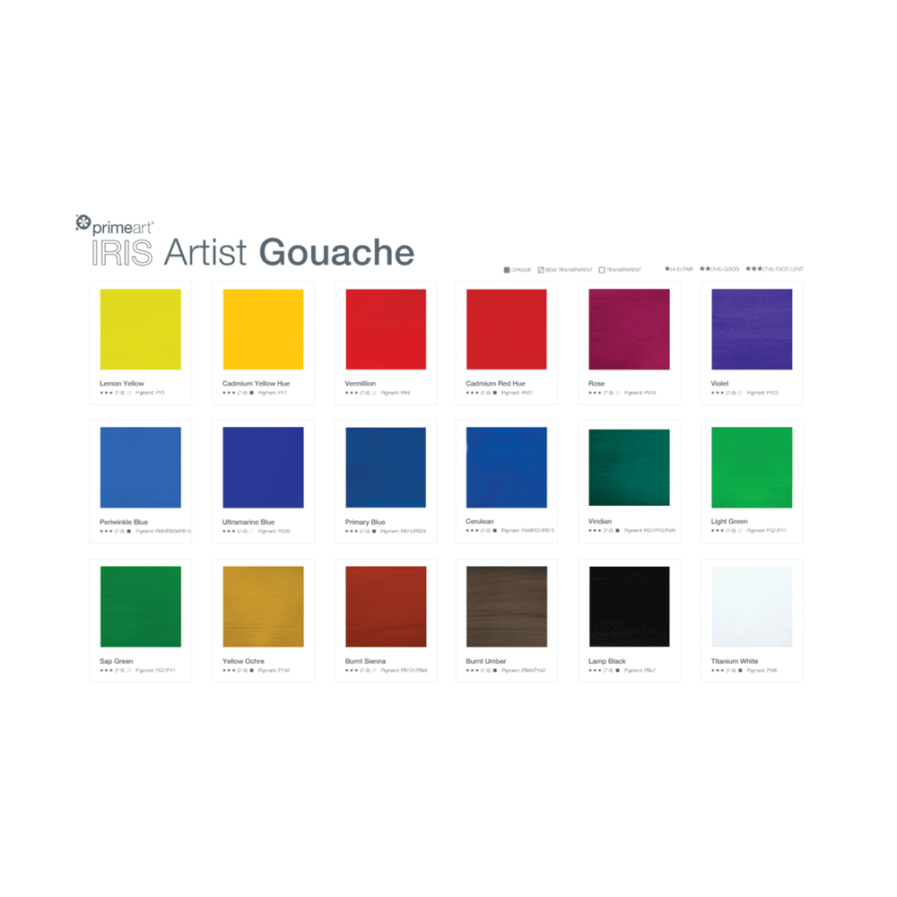 PAINT PrimeArt Iris Gouache Set