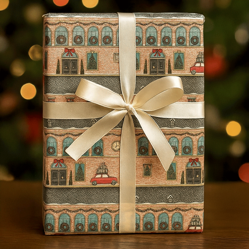Wrapping Paper - London Townhouse Christmas