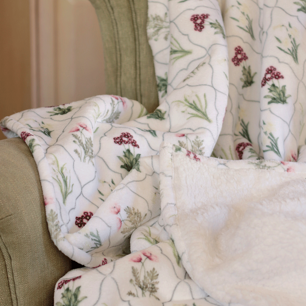 Floral Trellis Luxe Blanket