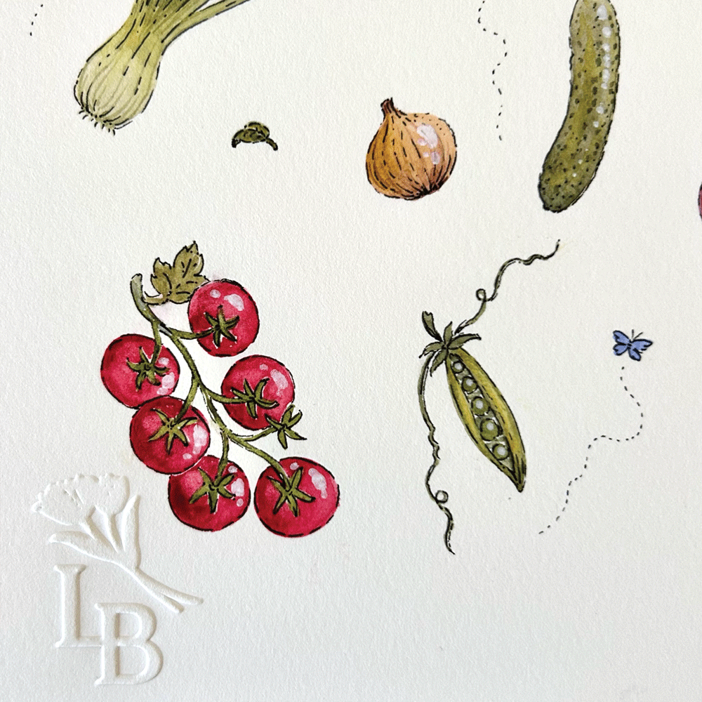 Collection of Veggies - Unframed Original Painting
