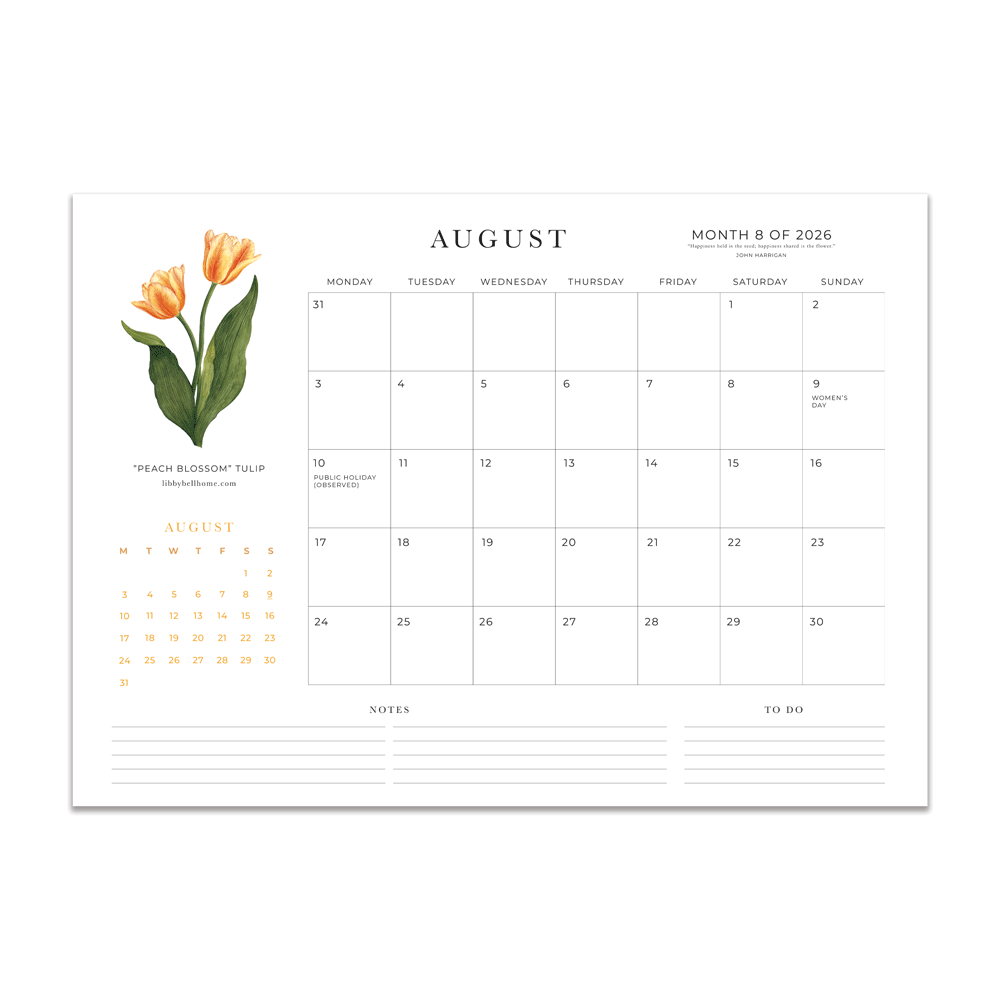 2026 A3 Deskpad Calendar (Large)