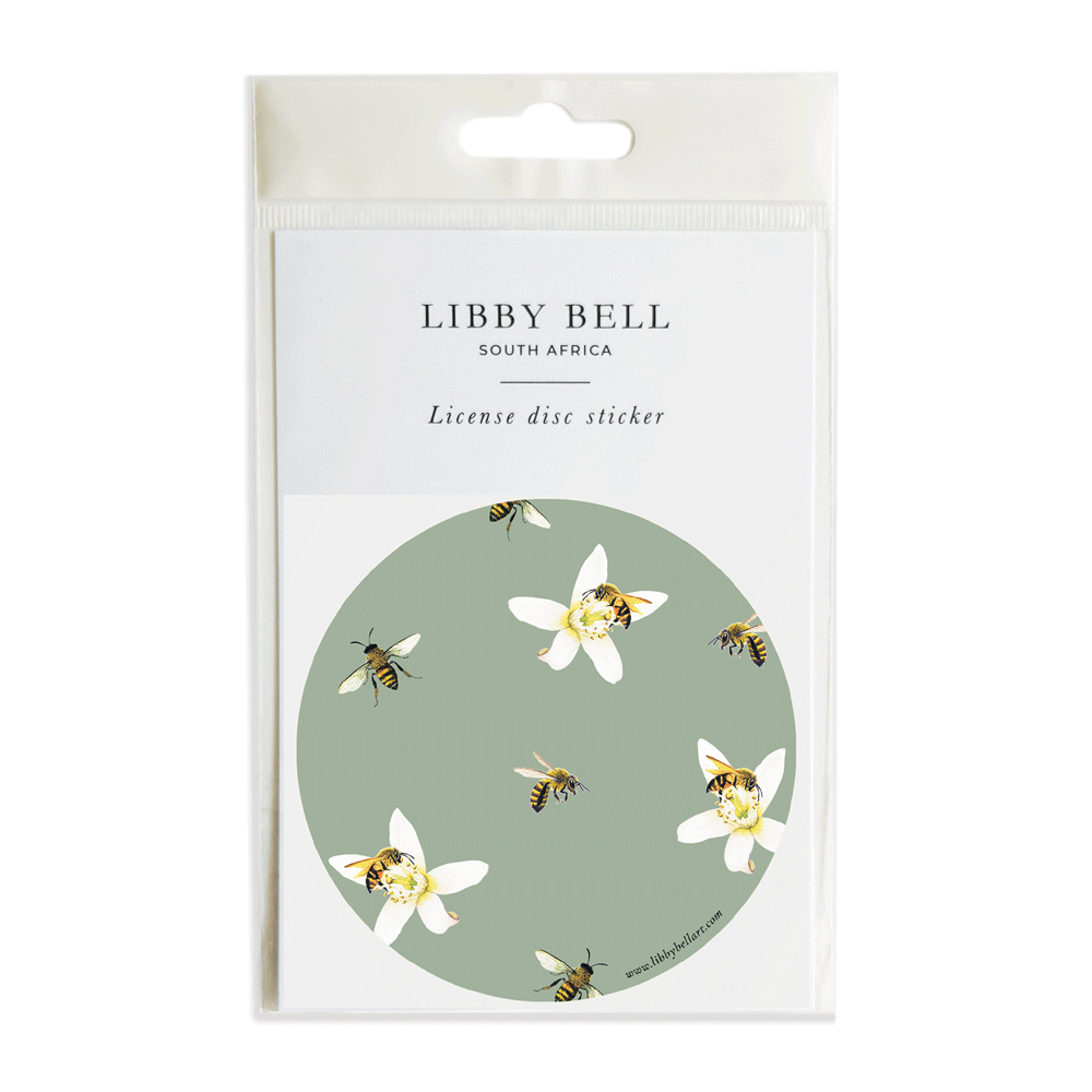 Bees License Disc Sticker