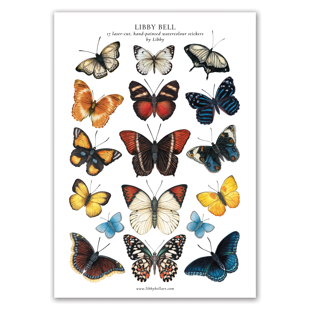 Butterflies Sticker Sheet