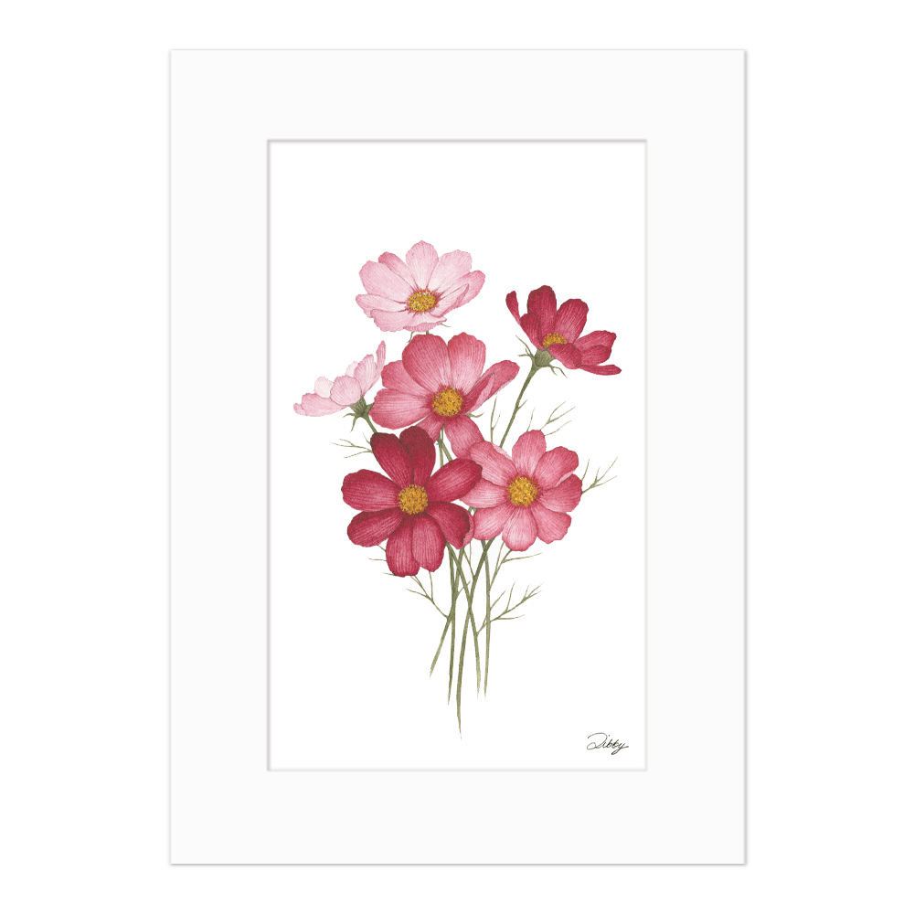 October - Cosmos Print