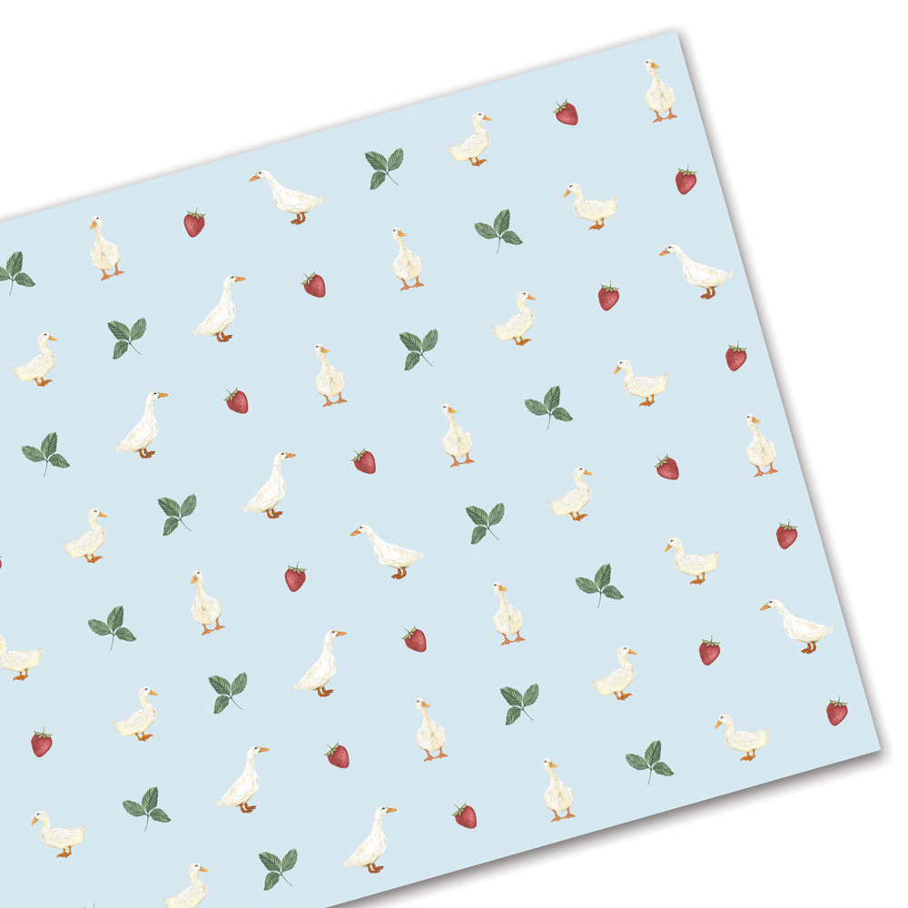 Wrapping Paper - Ducks & Strawberries
