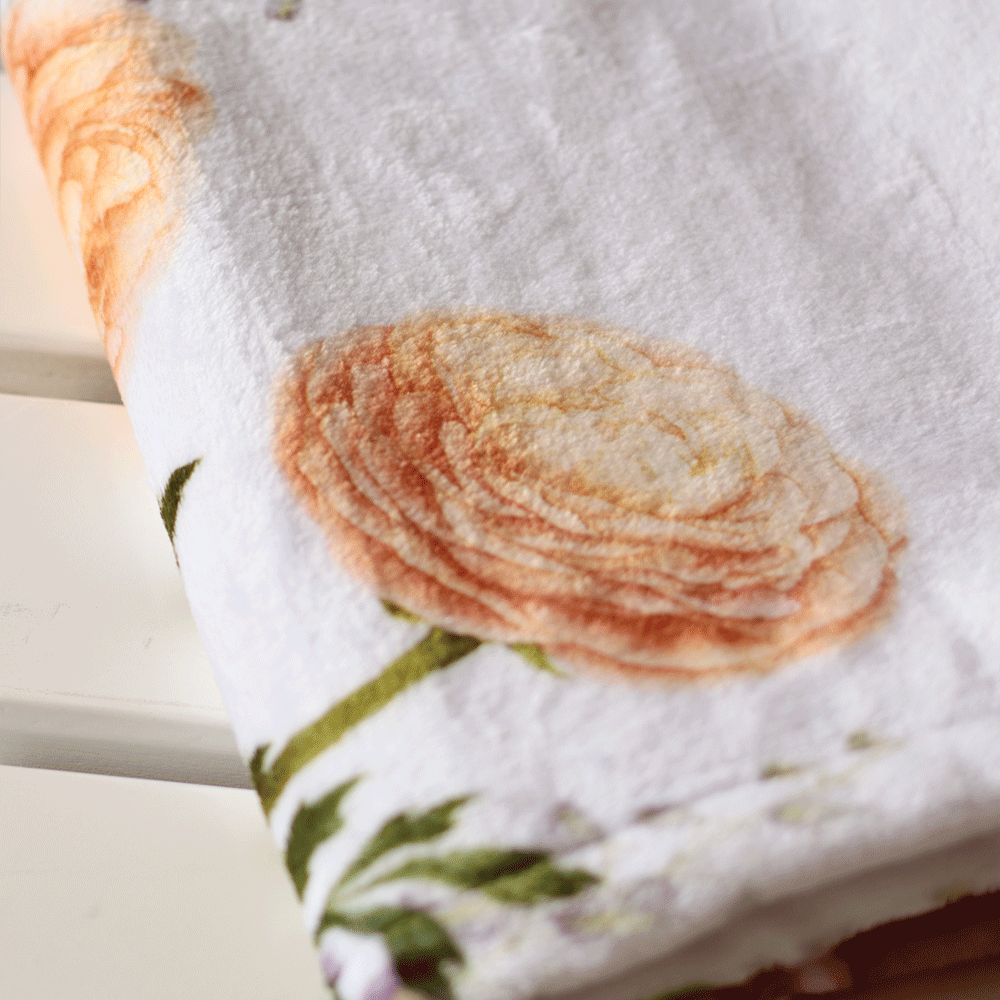 English Country Garden Luxe Blanket