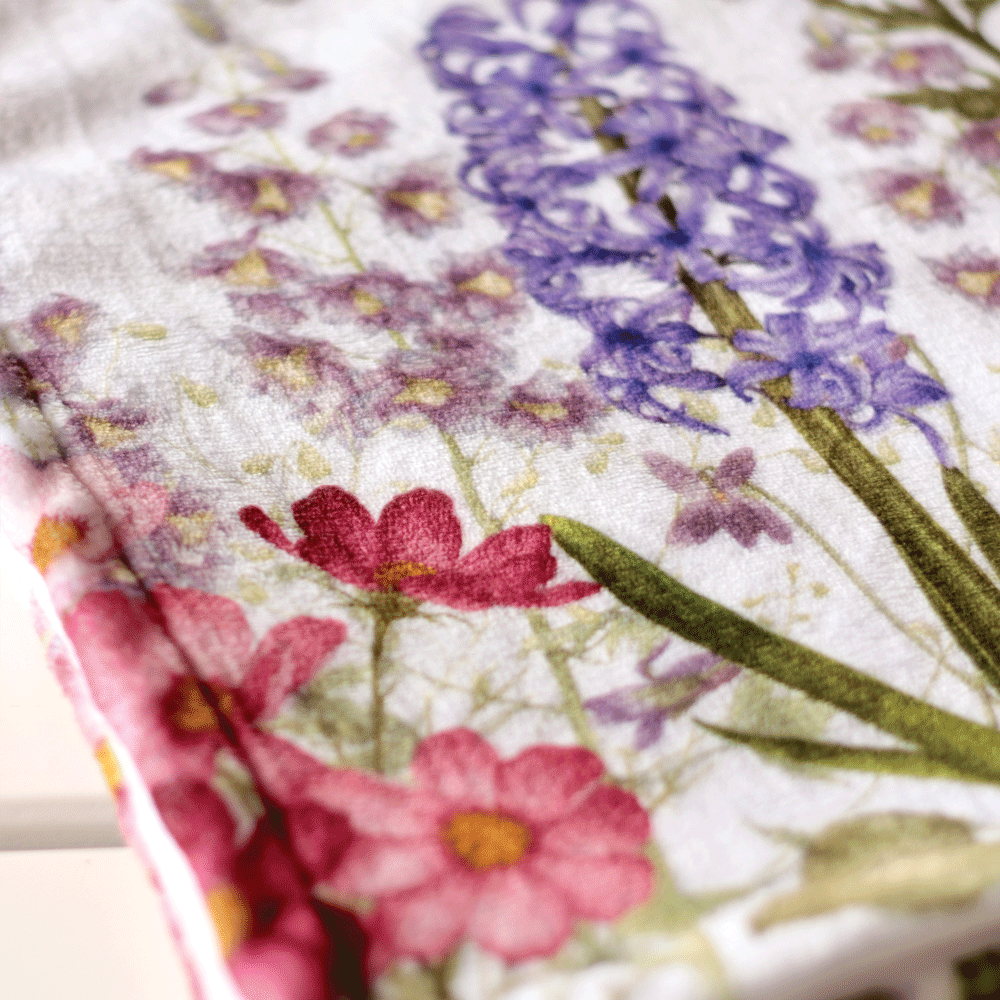 English Country Garden Luxe Blanket