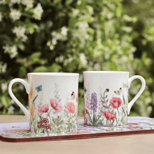 English Country Garden Fine Bone China Mug Set of 4