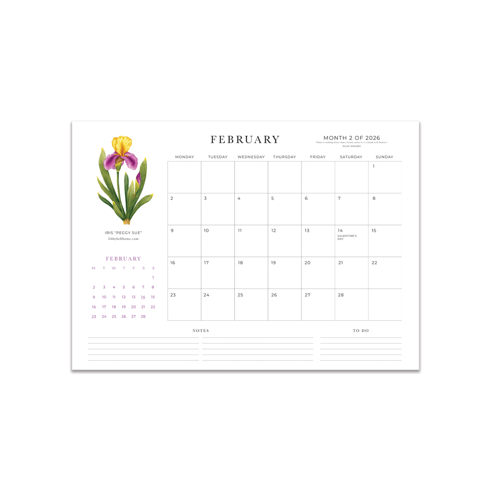 2026 A4 Deskpad Calendar (Medium)