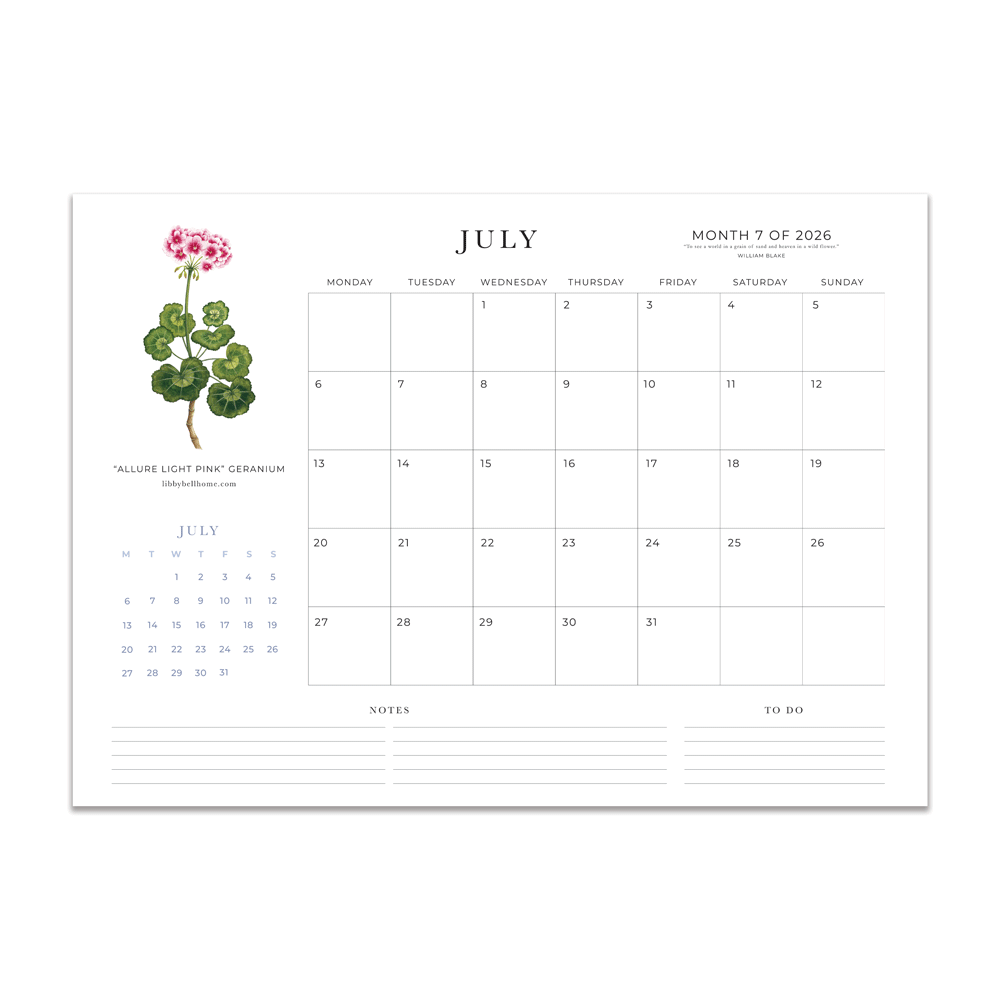 2026 A3 Deskpad Calendar (Large)
