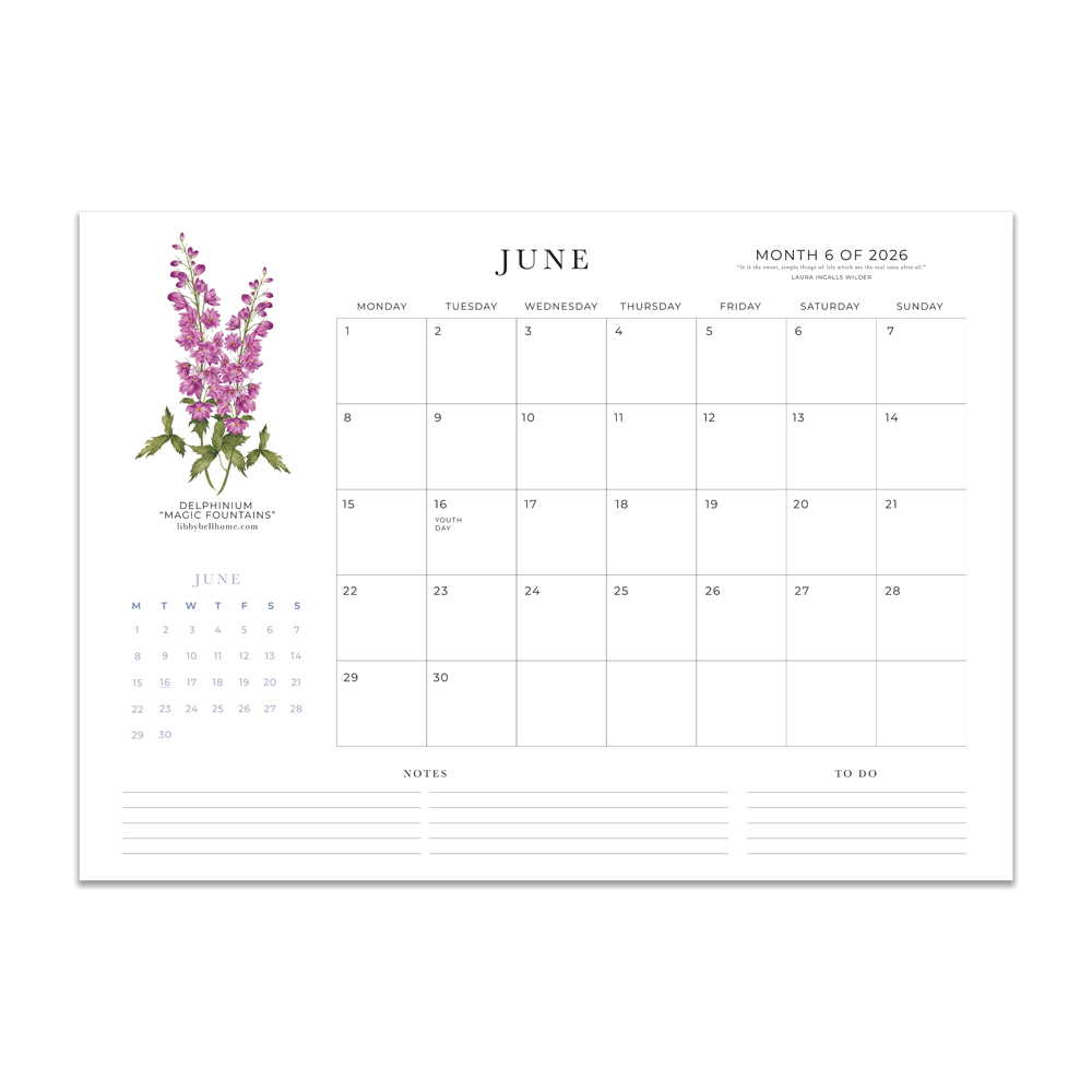2026 A3 Deskpad Calendar (Large)