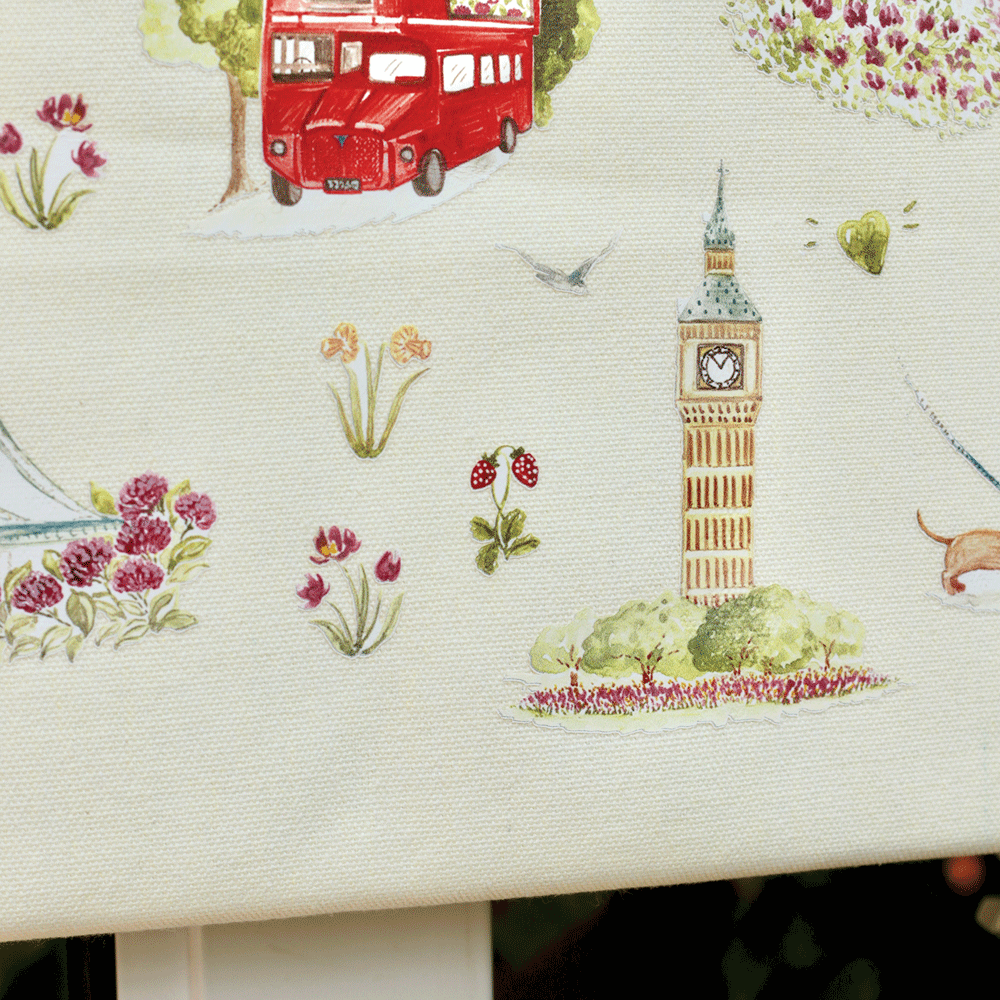 London in Bloom Canvas Tote Bag