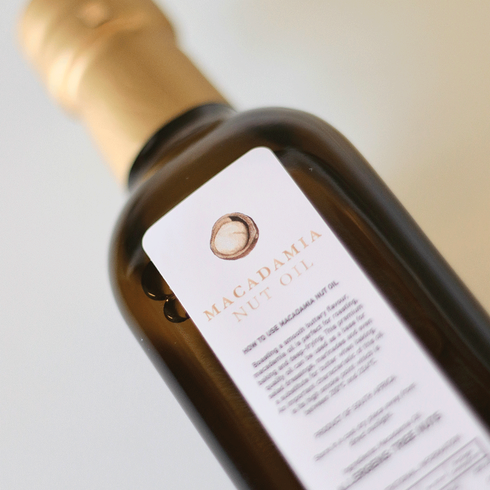 Macadamia Oil (Cold pressed, Extra virgin)