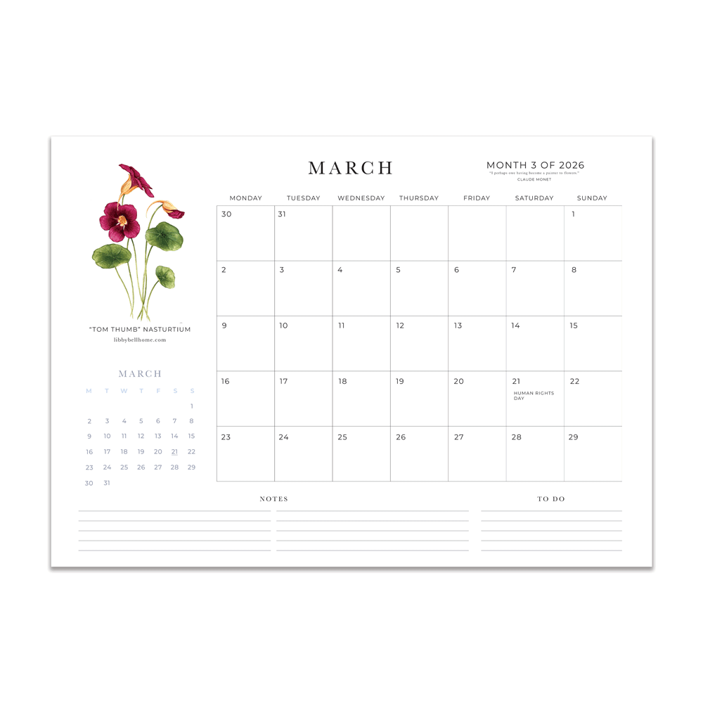 2026 A3 Deskpad Calendar (Large)