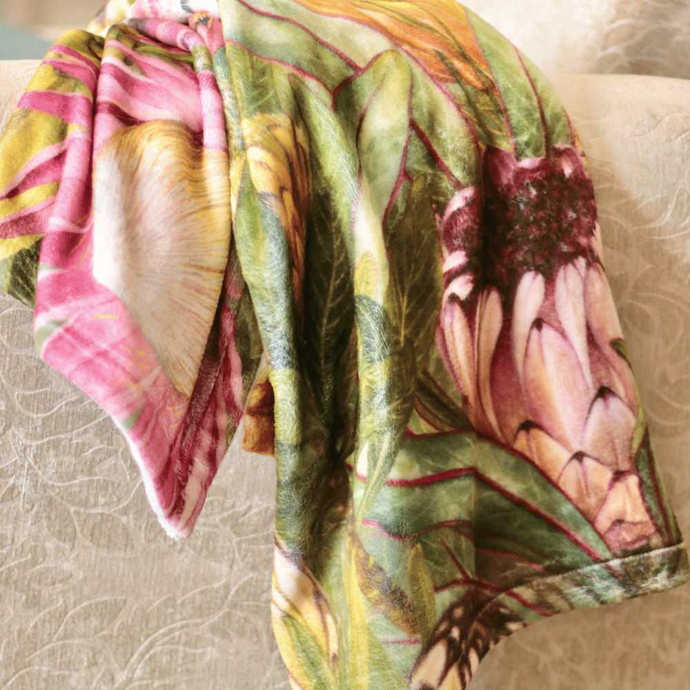 Proteas of RSA Luxe Blanket