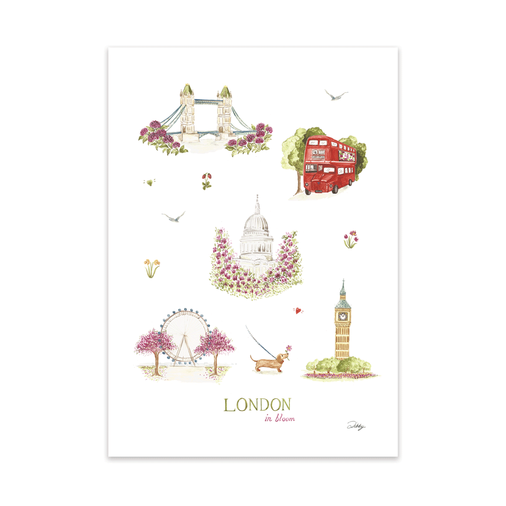 London in Bloom Print