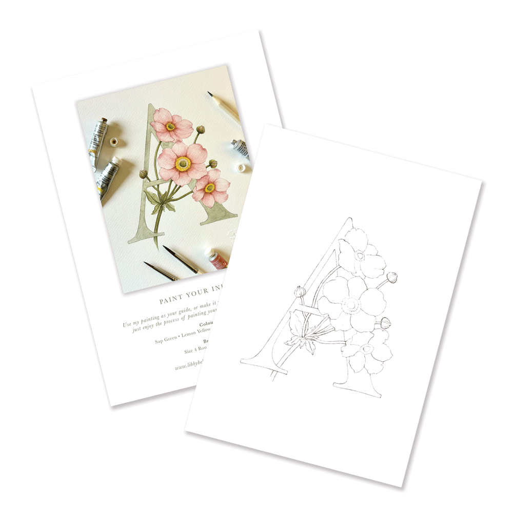 Paint Your Initial - Digital Download