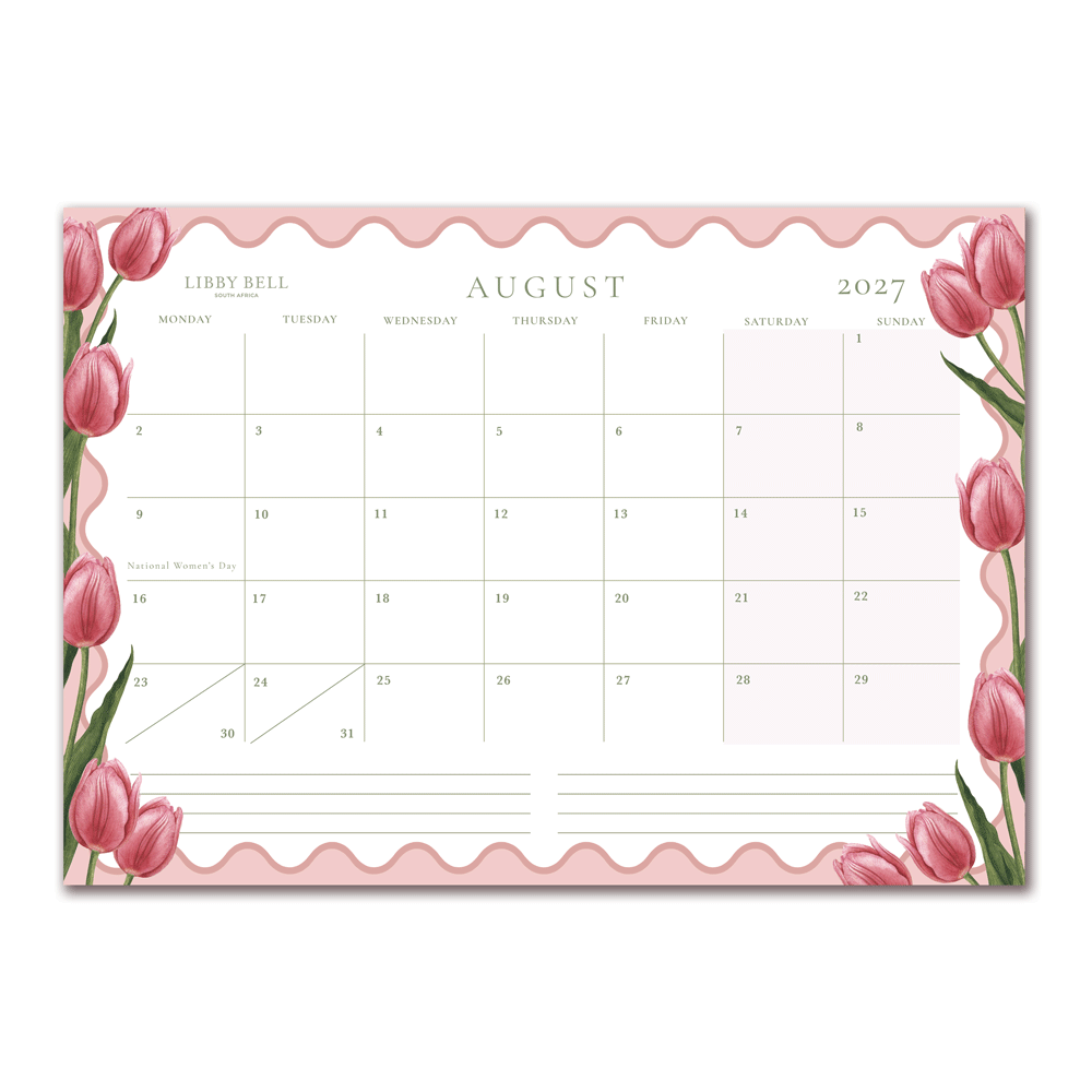 {Pre-Order} The Botanical Year - 2027 Deskpad Calendar (A3 - Large)
