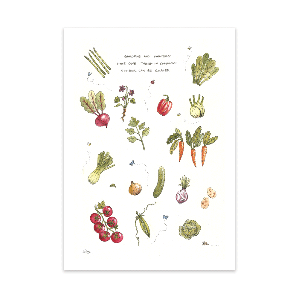 Collection of Veggies Print