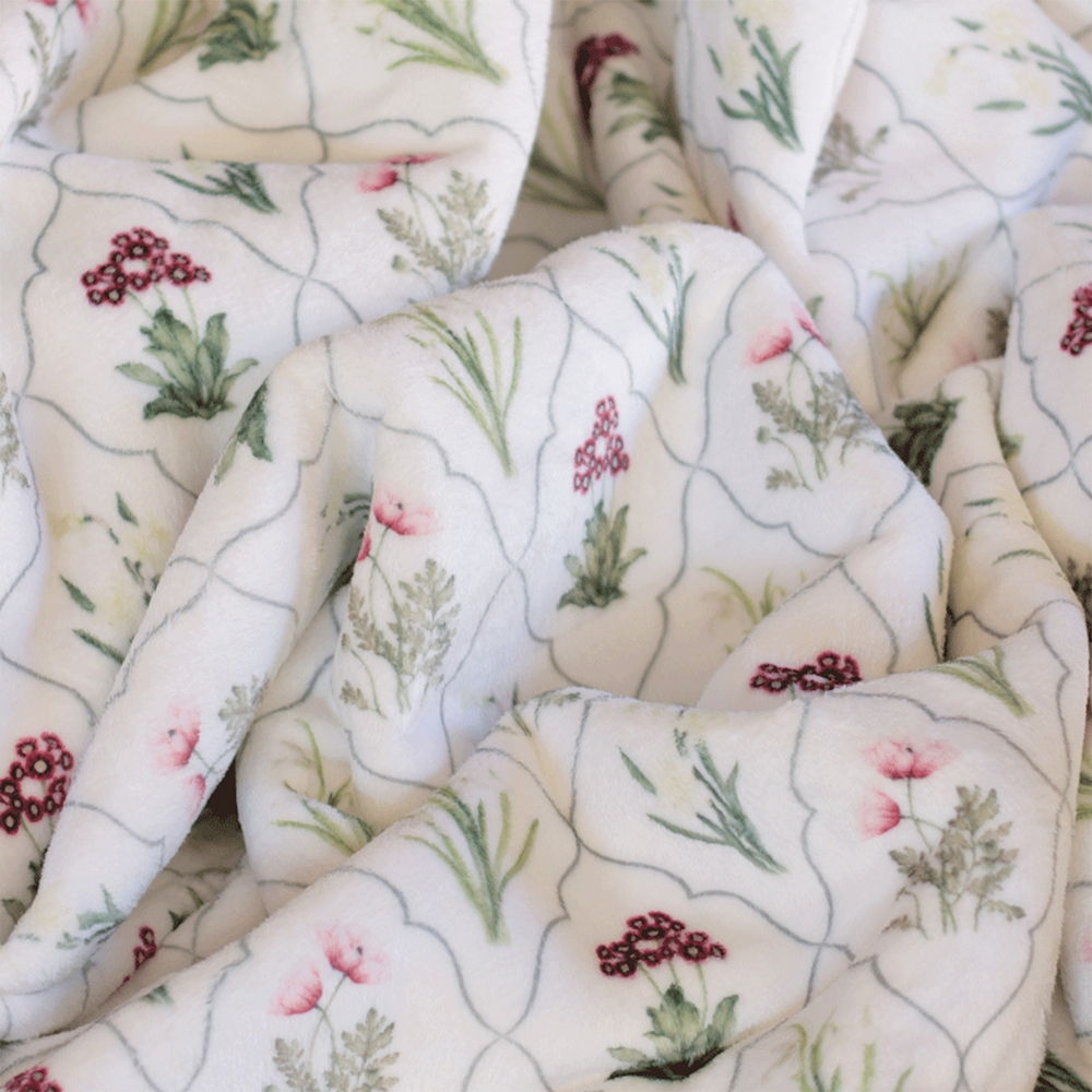 Floral Trellis Luxe Baby Blanket