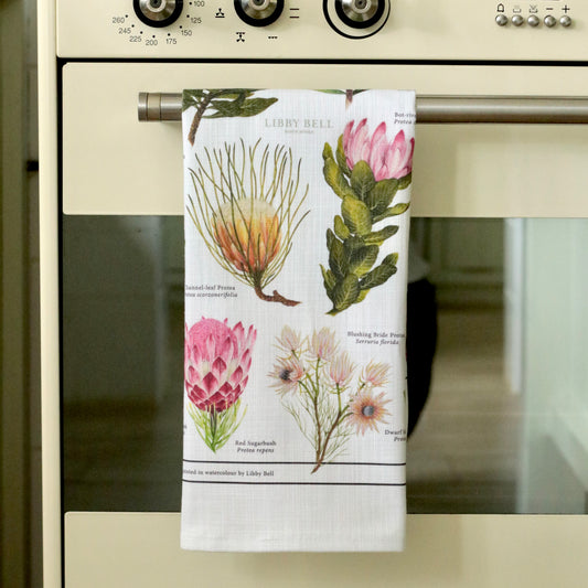 Proteaceae 100% Cotton Tea Towel
