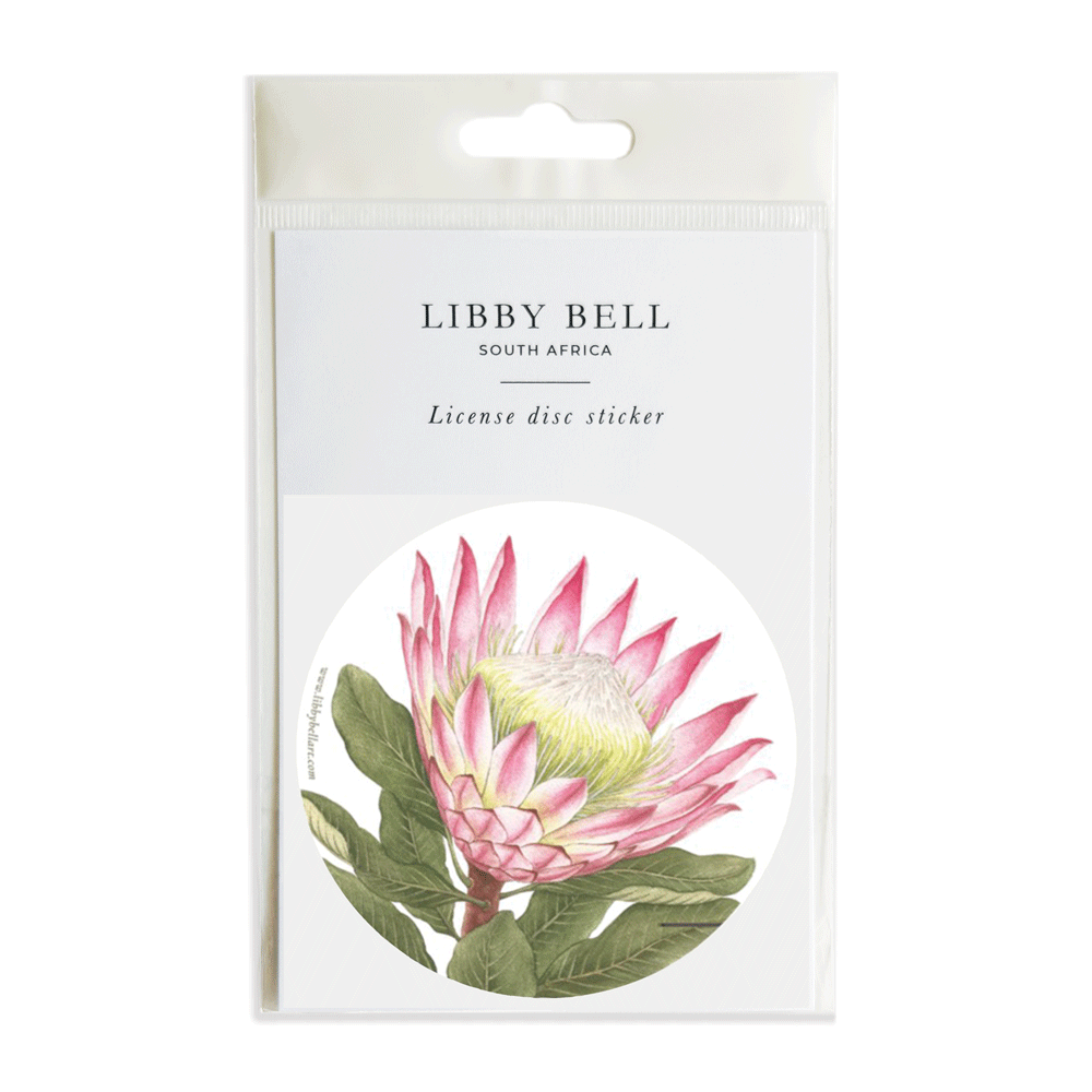 King Protea License Disc Sticker