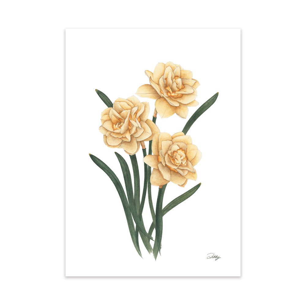 “Yellow Cheerfulness” Daffodils Print