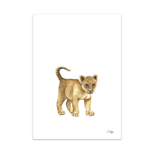 Safari Baby Lion Print