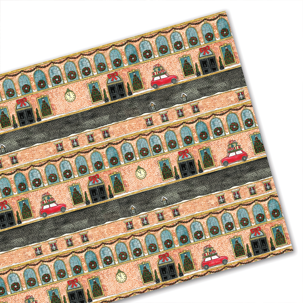 Wrapping Paper - London Townhouse Christmas