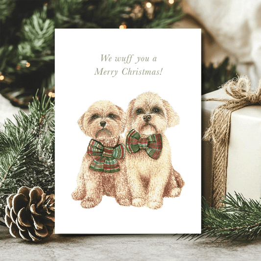 'We wuff you a Merry Christmas' Card for the SPCA