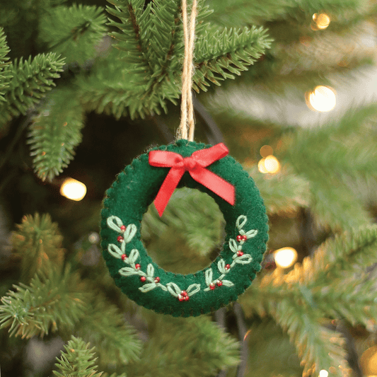Wreath Felt Ornament