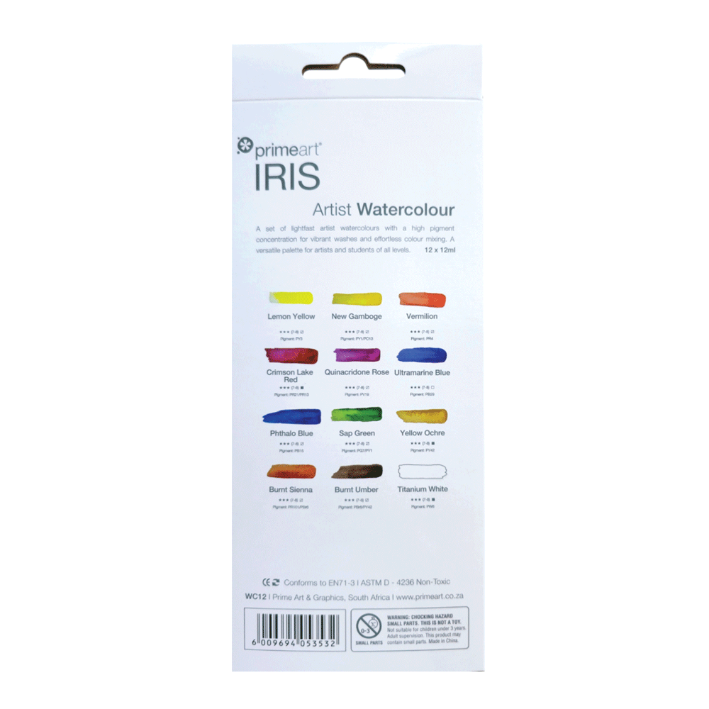 PAINT PrimeArt Iris Watercolour Sets