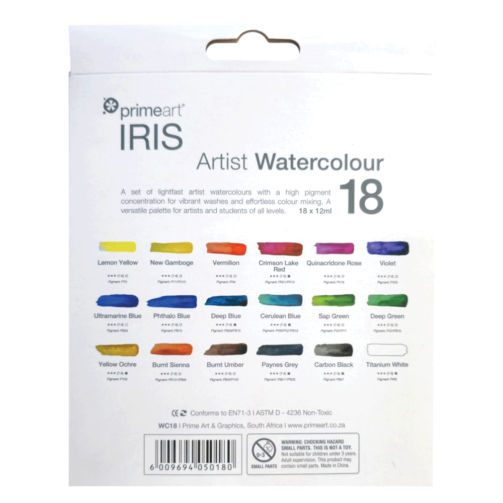 PAINT PrimeArt Iris Watercolour Sets