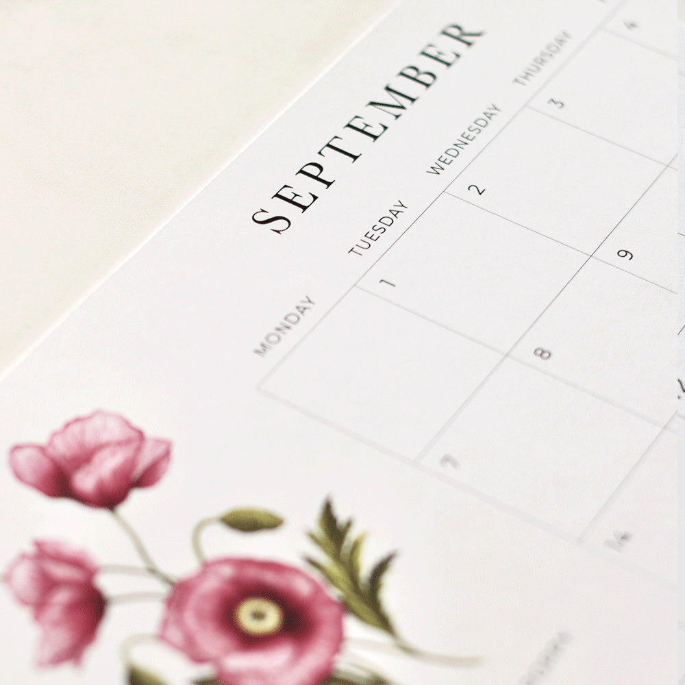 2026 A4 Deskpad Calendar (Medium)