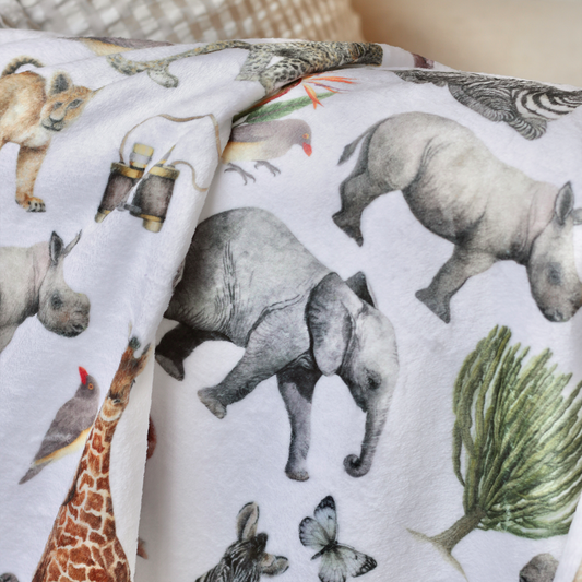 Sightings on Safari Luxe Baby Blanket