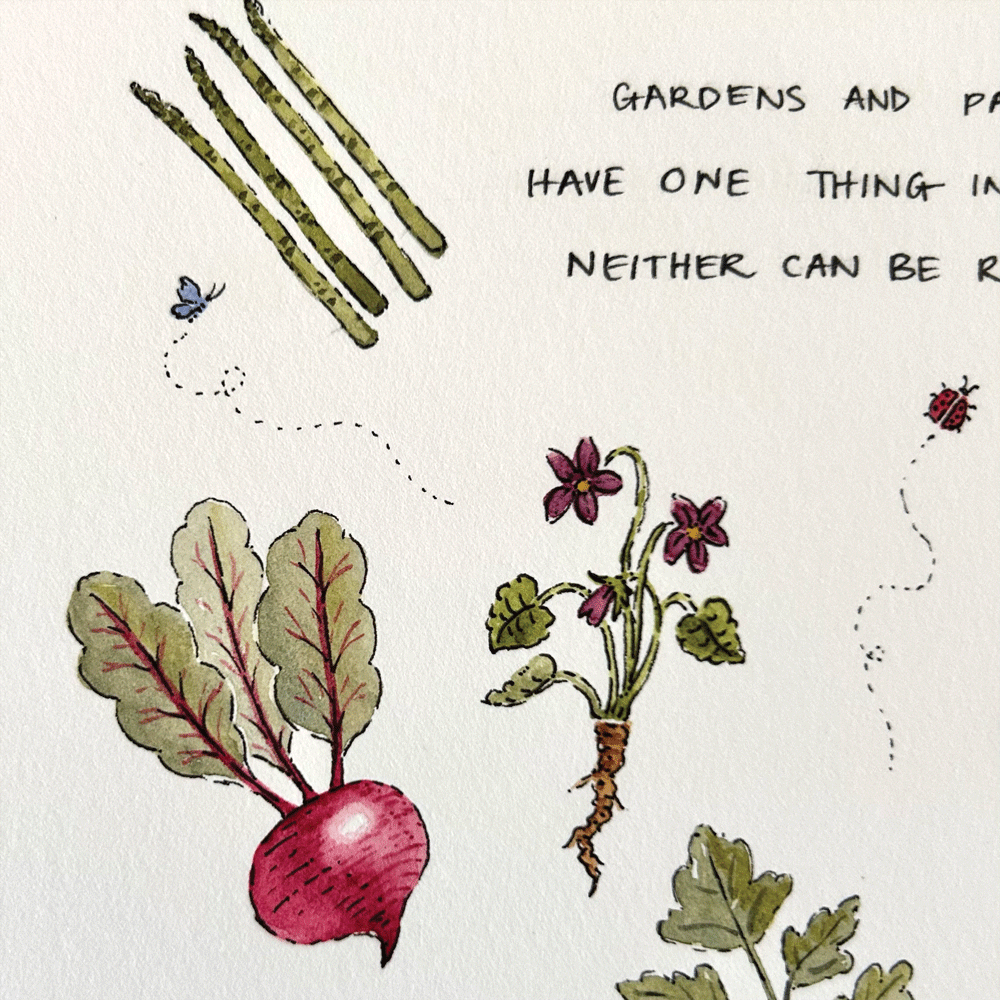Collection of Veggies - Unframed Original Painting