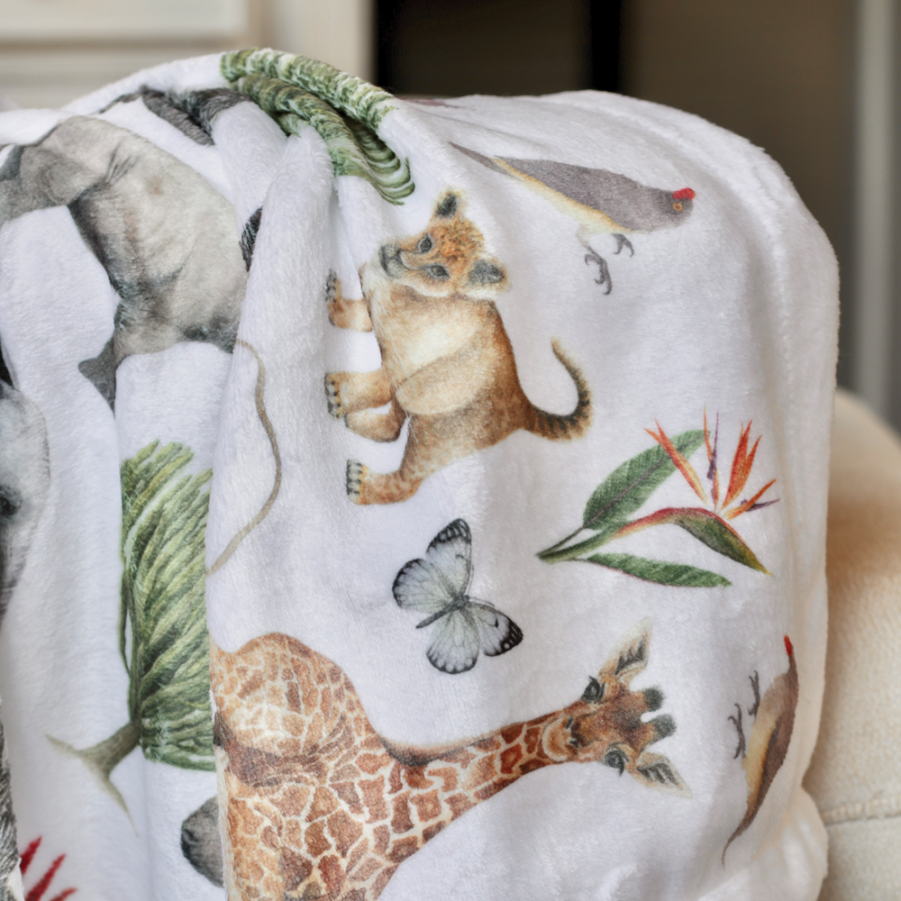 Sightings on Safari Luxe Baby Blanket