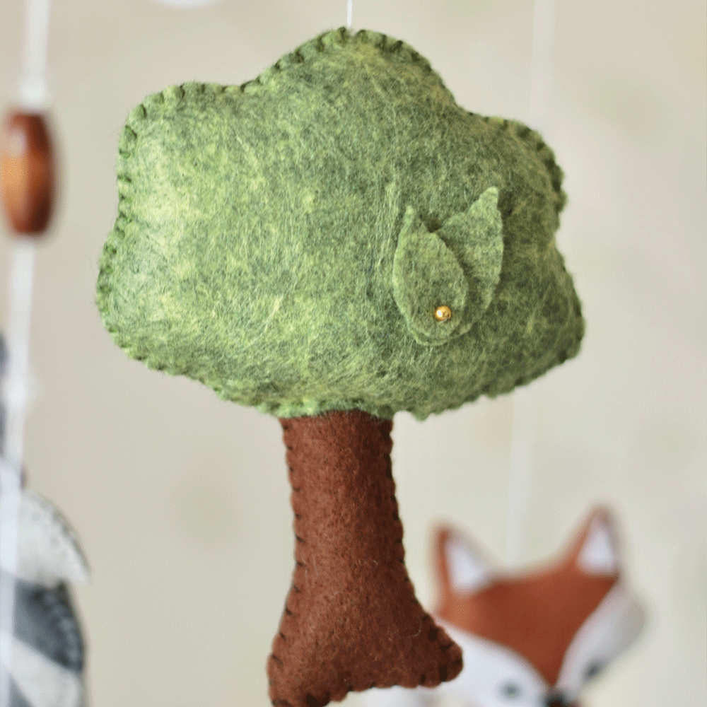 Woodland Felt Mobile