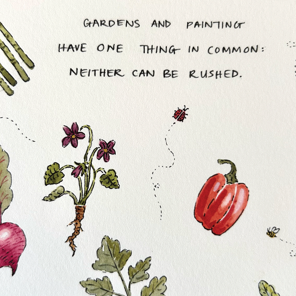 Collection of Veggies - Unframed Original Painting