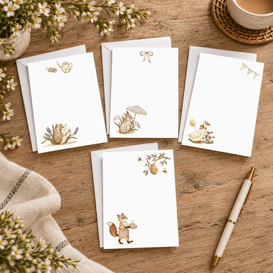 Woodland Picnic Notecard Set