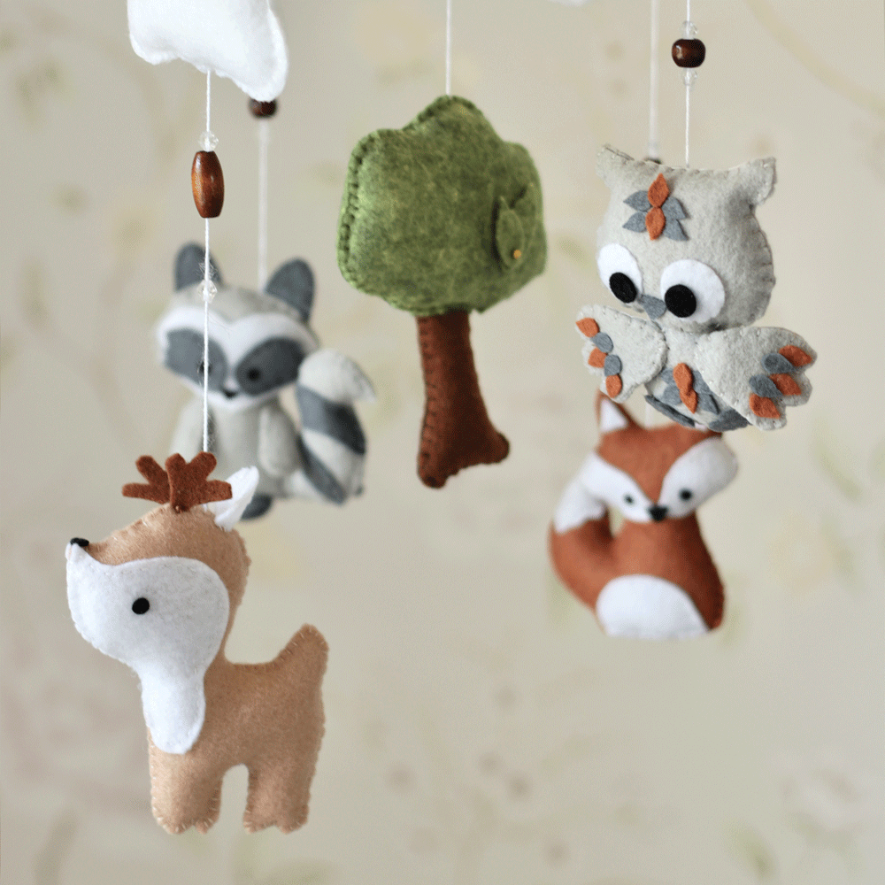 Woodland Felt Mobile