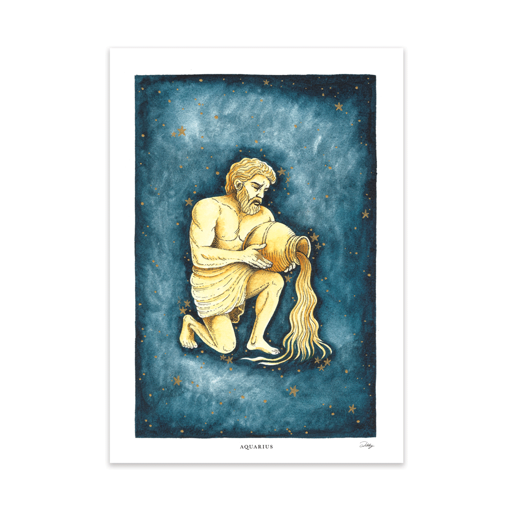 Aquarius (Mythological Creatures) Print