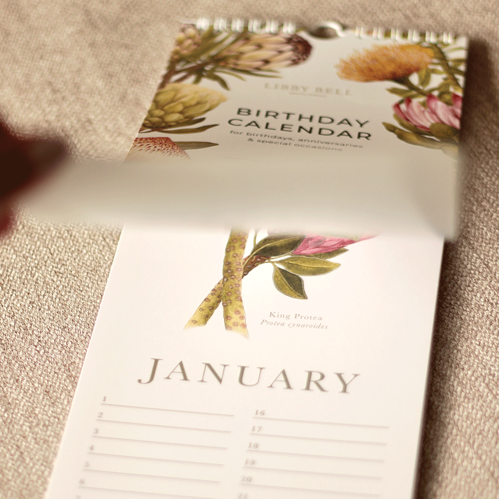 South African Proteas Birthday Calendar