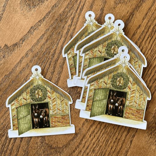 Donkeys in the Stable Gift Tags (set of 8)