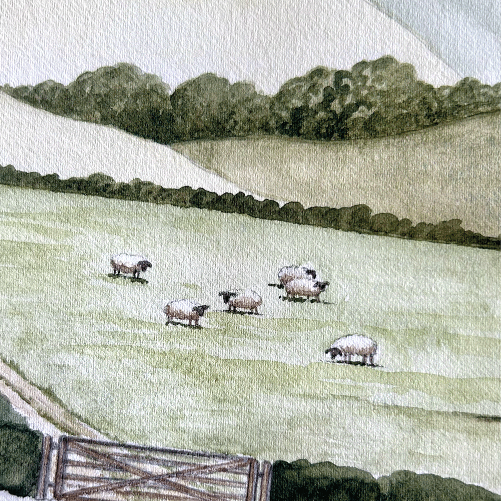 *EARLY-ACCESS* A Countryside Walk - Unframed Original Painting