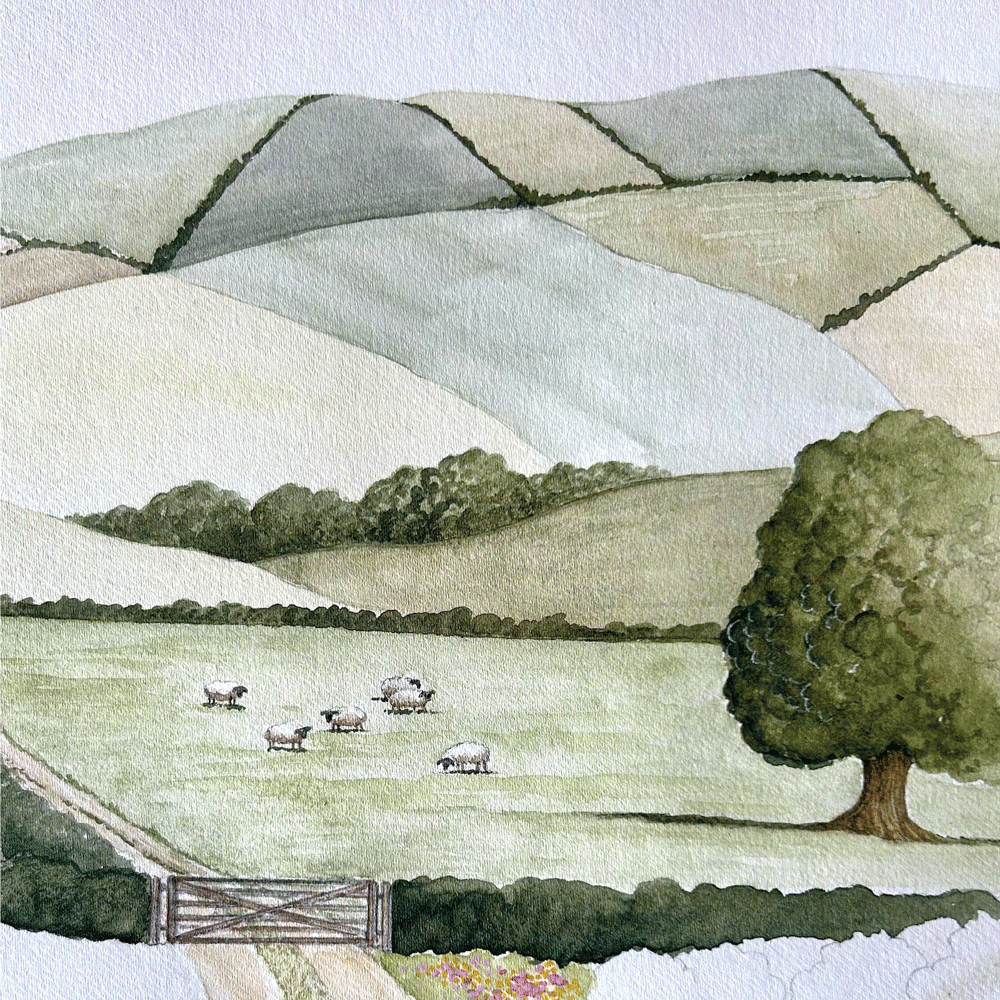 *EARLY-ACCESS* A Countryside Walk - Unframed Original Painting