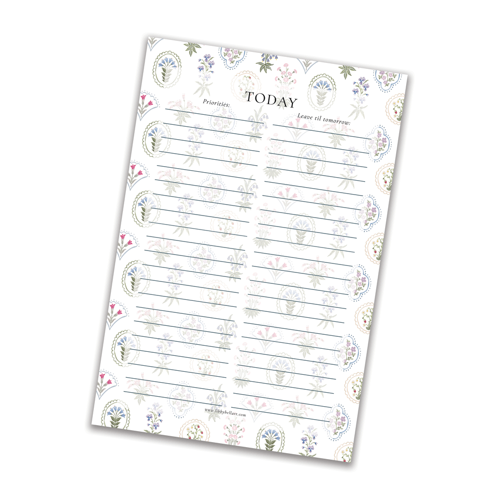 Deco Florals Notepad