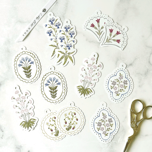 Deco Florals Gift Tags (set of 12)