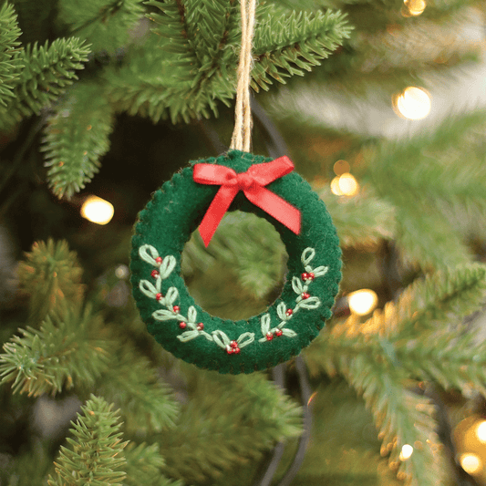Wreath Felt Ornament